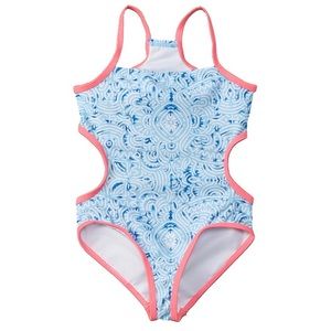 Jantzen Little Girls ONE Piece Monokini Maze Print